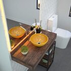 Cuba De Apoio Para Banheiro R30w Redonda Compace Amarelo