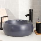 Cuba De Apoio Para Banheiro Redonda Louça Cerâmica 41 Cm Morg