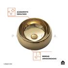 Cuba De Apoio Para Banheiro Redonda Louça Cerâmica 41 Cm Morg