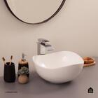 Cuba De Apoio Para Banheiro Redonda Louça Cerâmica Ambar Ping