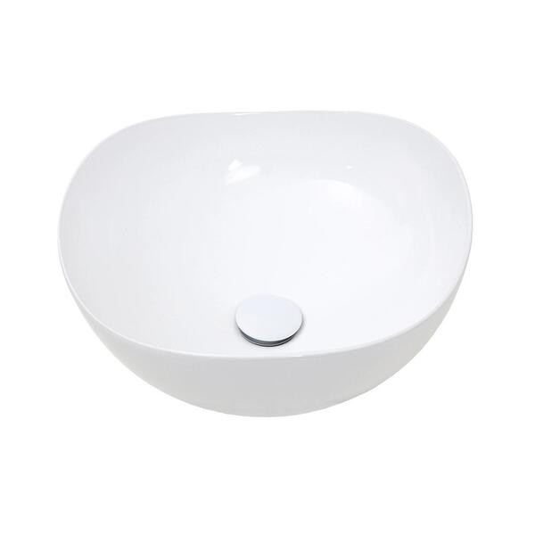 Cuba De Apoio Para Banheiro Redonda Louça Cerâmica Ambar Ping