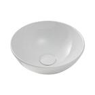 Cuba De Apoio Para Banheiro Redonda Slim Louça Cerâmica 28,5