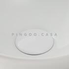 Cuba De Apoio Para Banheiro Redonda Slim Louça Cerâmica 28,5