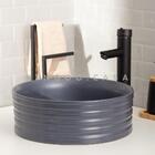 Cuba De Apoio Para Banheiro Redonda Slim Louça Cerâmica 38 Cm