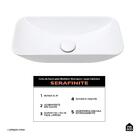 Cuba De Apoio Para Banheiro Retangular Louça Cerâmica Serafin