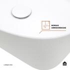 Cuba De Apoio Para Banheiro Retangular Louça Cerâmica Urban P