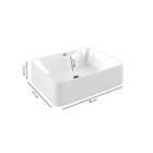 Cuba De Apoio Para Banheiro Retangular Maria Preto