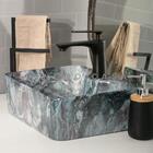 Cuba De Apoio Para Banheiro Retangular Slim Louça Cerâmica 40