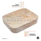 Cuba De Apoio Para Banheiro Retangular Slim Louça Cerâmica 50