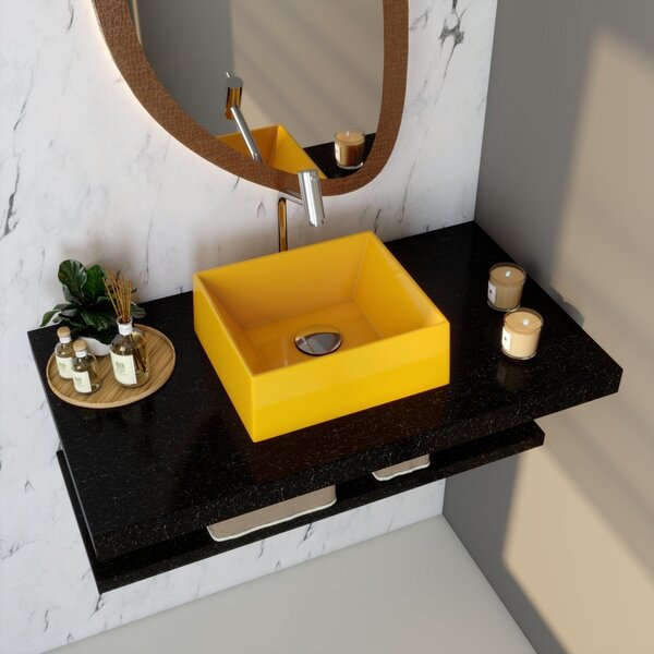 Cuba De Apoio Para Banheiro Riviera Rt30 Retangular Compace A