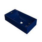 Cuba De Apoio Para Banheiro Roma Rl545 Retangular Azul Escuro