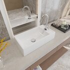 Cuba De Apoio Para Banheiro Roma Rl545 Retangular Branca