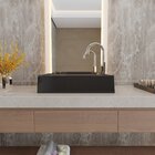 Cuba De Apoio Para Banheiro Roma Rl545 Retangular Preto