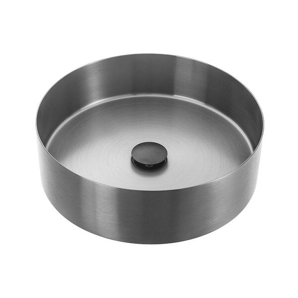 Cuba De Apoio Para Banheiro Slim Redonda Aço Inox 304 Makuna