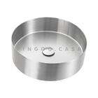 Cuba De Apoio Para Banheiro Slim Redonda Aço Inox 304 Makuna