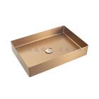 Cuba De Apoio Para Banheiro Slim Retangular Aço Inox 304 Maku