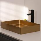 Cuba De Apoio Para Banheiro Slim Retangular Aço Inox 304 Maku