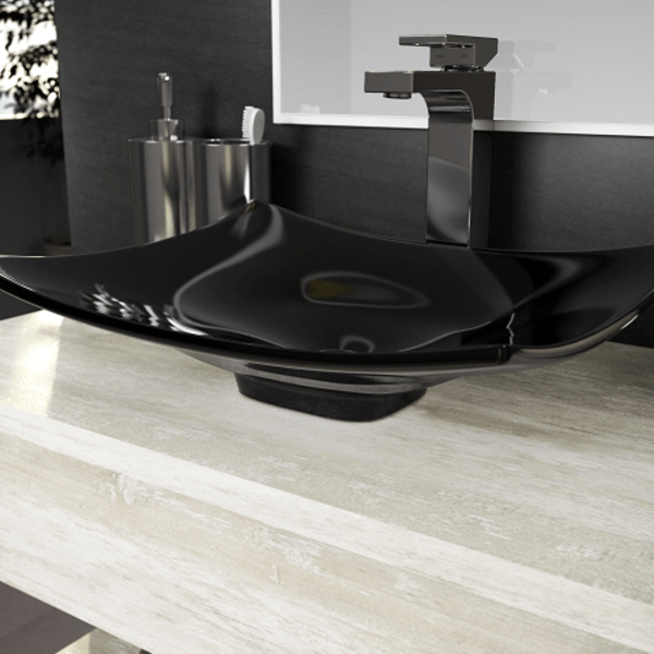 Cuba De Apoio Para Banheiro Toleato - Bari Preto