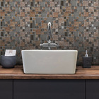 Cuba De Apoio Pia Lavabo Mondialle Hana Quadrada - 30 X 12cm