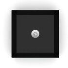 Cuba de Apoio Cerâmica Quadrada Preta 12x38x38cm Platinum Incepa