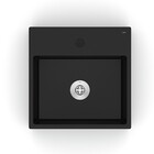 Cuba de Apoio Cerâmica Quadrada Preta 13,5x35x35cm Platinum Incepa