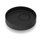 Cuba de Apoio Cerâmica Redonda Preta 13,5x39,5x39,5cm Design D4 Celite