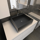 Cuba de Apoio Ardósia Quadrada Preta 13x40x40cm Gold Venturi