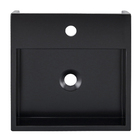 Cuba de Apoio Pedra Quadrada Preta 13x40x40cm Gold Venturi