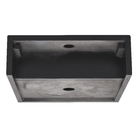 Cuba de Apoio Pedra Quadrada Preta 13x40x40cm Gold Venturi