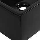 Cuba de Apoio Cerâmica Quadrada Preta 15,5x41x41cm Q1 Celite