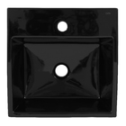 Cuba de Apoio Cerâmica Quadrada Preta 15,5x41x41cm Q1 Celite