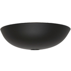 Cuba de Apoio Vidro Redonda Preta 35x35cm Sensea