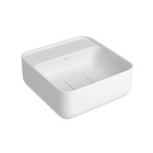 Cuba de Apoio Quadrada 30x30cm com Mesa Branca Slim Deca