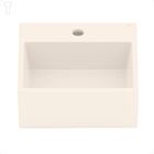 Cuba De Apoio Quadrada Com Mesa Loft 35x35cm Biscuit