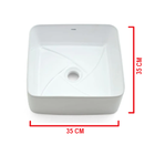 Cuba De Apoio Quadrada Firenze 35cmx35cmx13cm