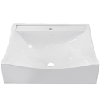 Cuba De Apoio Quadrada Para Banheiro Lavabo C01 Q440 Branco -