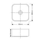 Cuba De Apoio Quadrada Preto Brilho Móvel Do Brasil