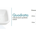 Cuba De Apoio Quadrada Quadratta 35cmx35cmx11cm