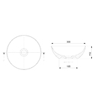 Cuba De Apoio Redonda 30cm Branca