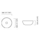 Cuba De Apoio Redonda 30cm Icasa - Ica1600