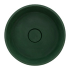 Cuba De Apoio Redonda 35 Cm Verde Fosco Com Valvula Oculta