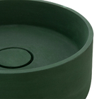 Cuba De Apoio Redonda 35 Cm Verde Fosco Com Valvula Oculta