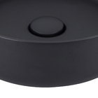 Cuba de Apoio Redonda 40cm Ébano Fosco Slim Deca
