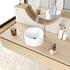 Cuba De Apoio Redonda Bl30 30,5x30,5cm Lapimat Branca Matte F