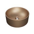 Cuba De Apoio Redonda Bl34 34x34cm Lapimat Cobre Matte Fosca