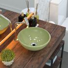 Cuba De Apoio Redonda C01 Para Banheiro R30w Verde Acqua - Ly