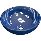 Cuba De Apoio Redonda C01 Para Banheiro R35w Azul Escuro - Ly