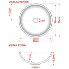 Cuba De Apoio Redonda C01 Para Banheiro R35w Branco - Lyam De
