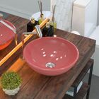 Cuba De Apoio Redonda C01 Para Banheiro R35w Rosa - Lyam Decor