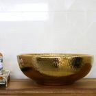 Cuba De Apoio Redonda Dourada Gold